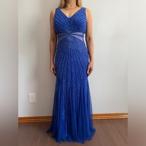 Adriana Papell blue dress